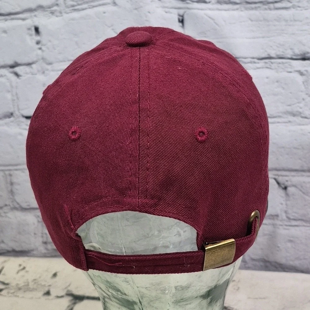 Las Vegas Nevada Hat Mens Maroon Embroidered Skyline‎ Strapback Ball Cap